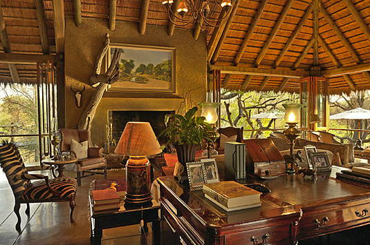 Camp Jabulani Main Lodge Lounge relax Greater Kruger